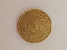 Moeda 50 centimos espanha 2001 miguel de cervantes